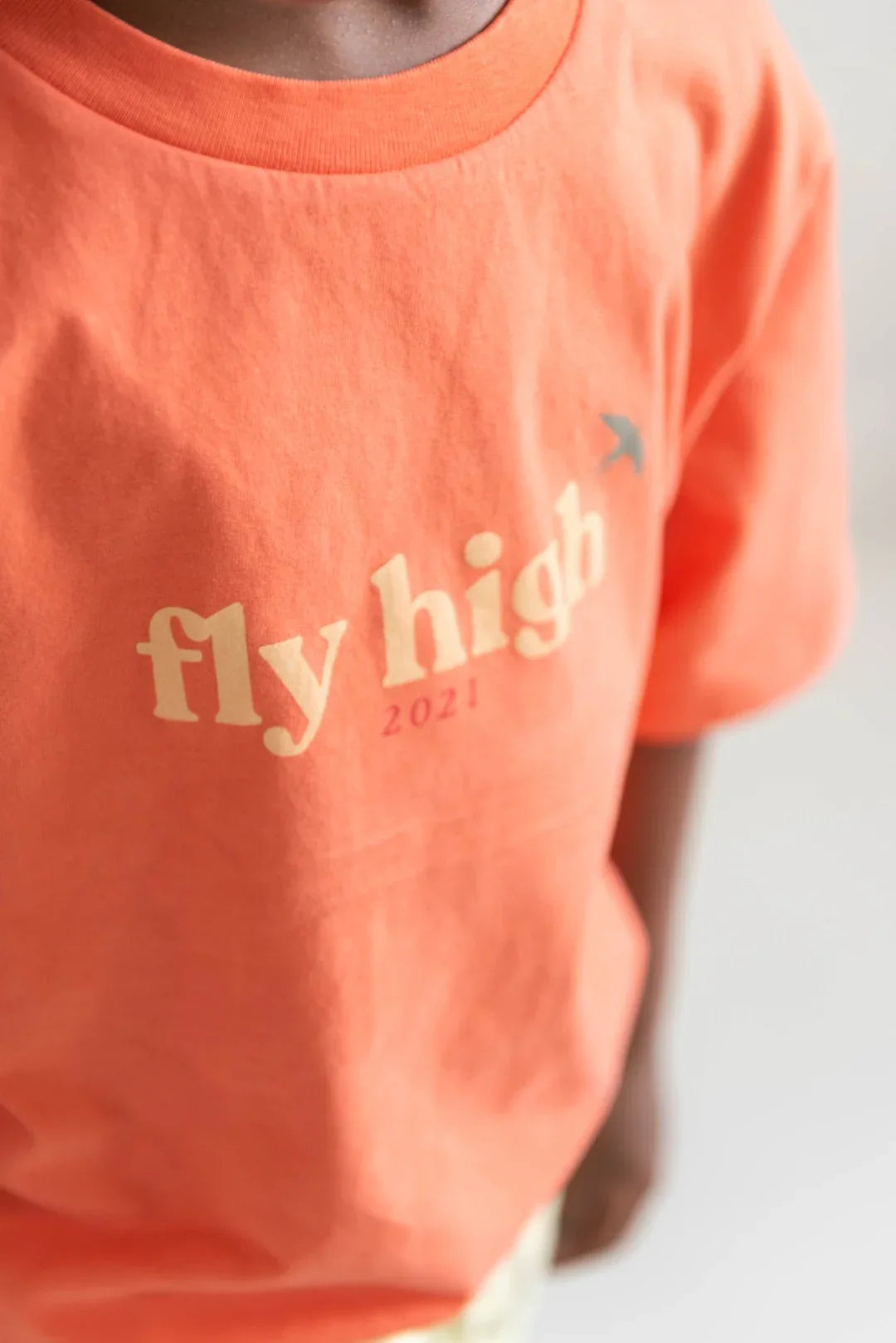 Mase T-shirt Coral Orange - Jenest