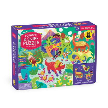 Scratch &amp; Sniff Puzzle Pizzasaurus 60pcs