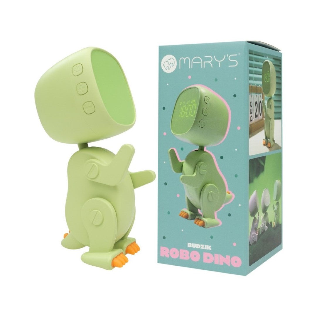 Alarm Clock Robo Dino Green