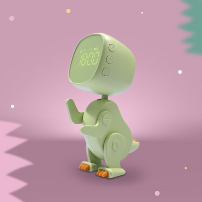 Alarm Clock Robo Dino Green