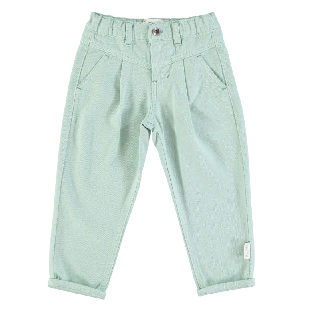 Mom Fit Trousers Light Green
