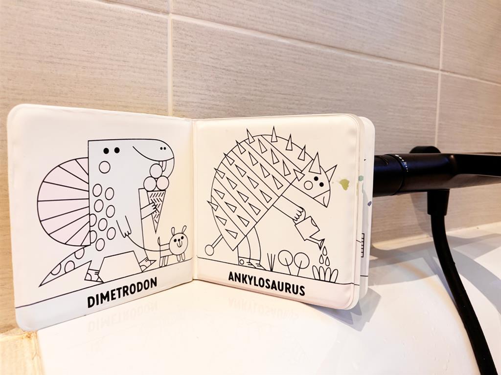 Color Magic Bath Book Rub-A-Dub Dinos