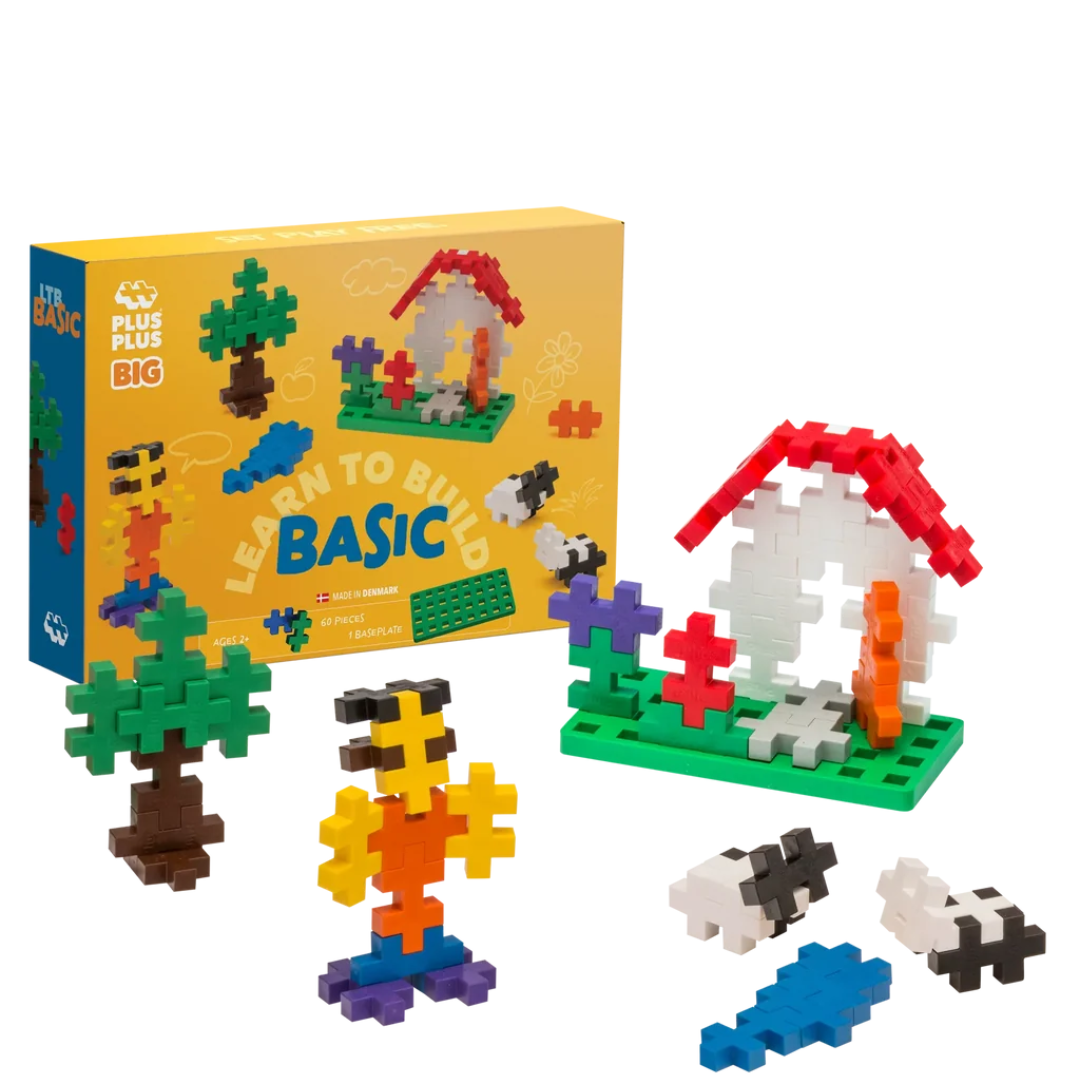 Plus Plus BIG Learn To Build Basic - 60 pcs