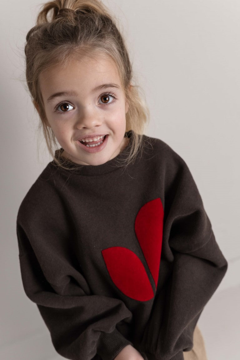 Pippa Sweater Dark Brown Melange