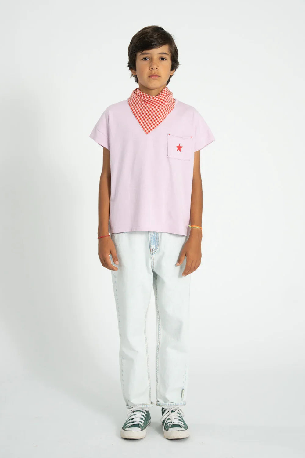 Unisex Trousers Washed Light Blue Denim - Piupiuchick