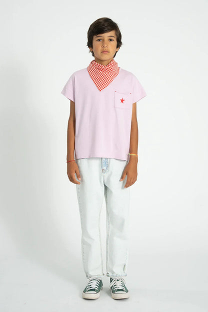 T-shirt Lilac With A Print - Piupiuchick