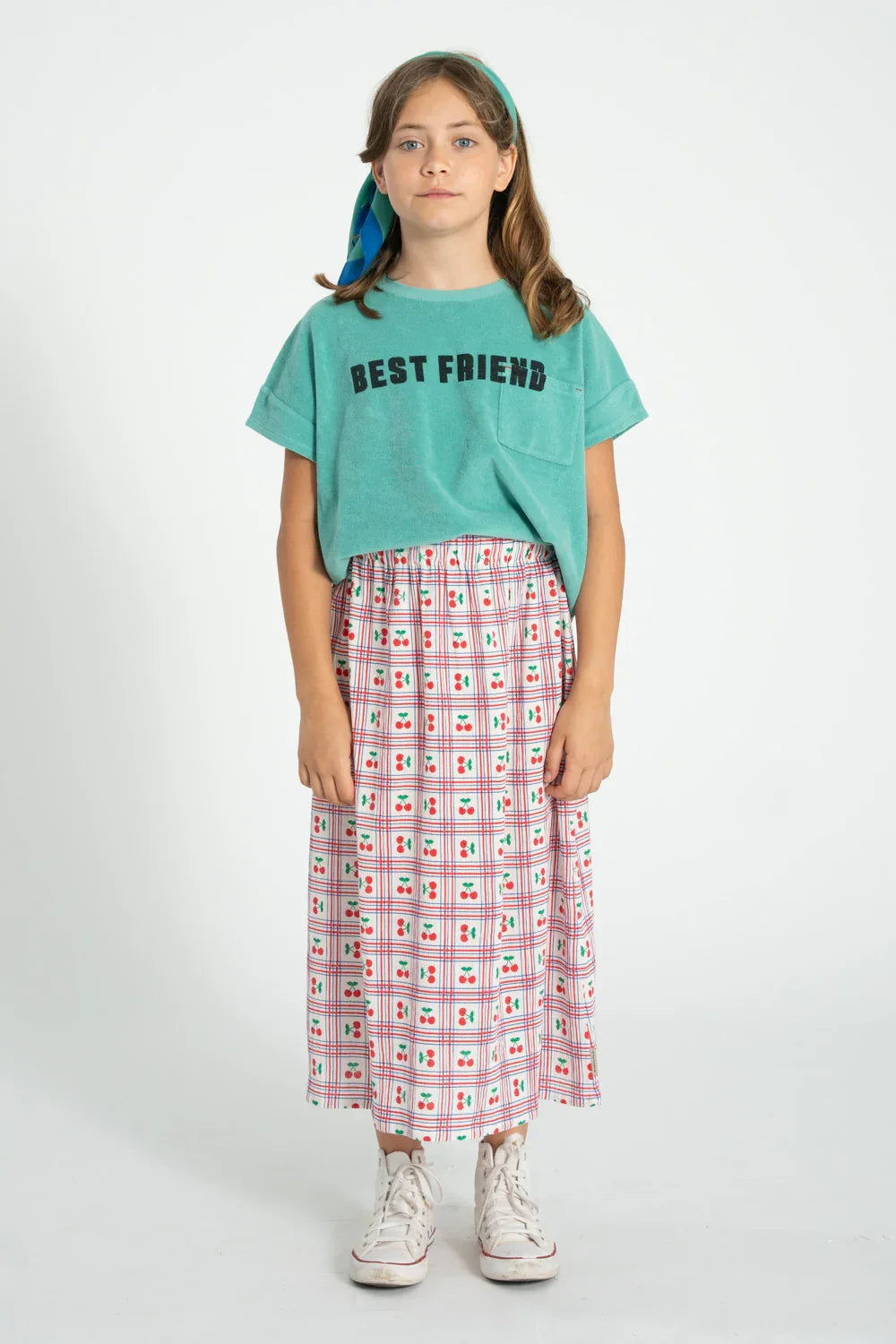 T-shirt Turquoise With Best Friend Print - Piupiuchick