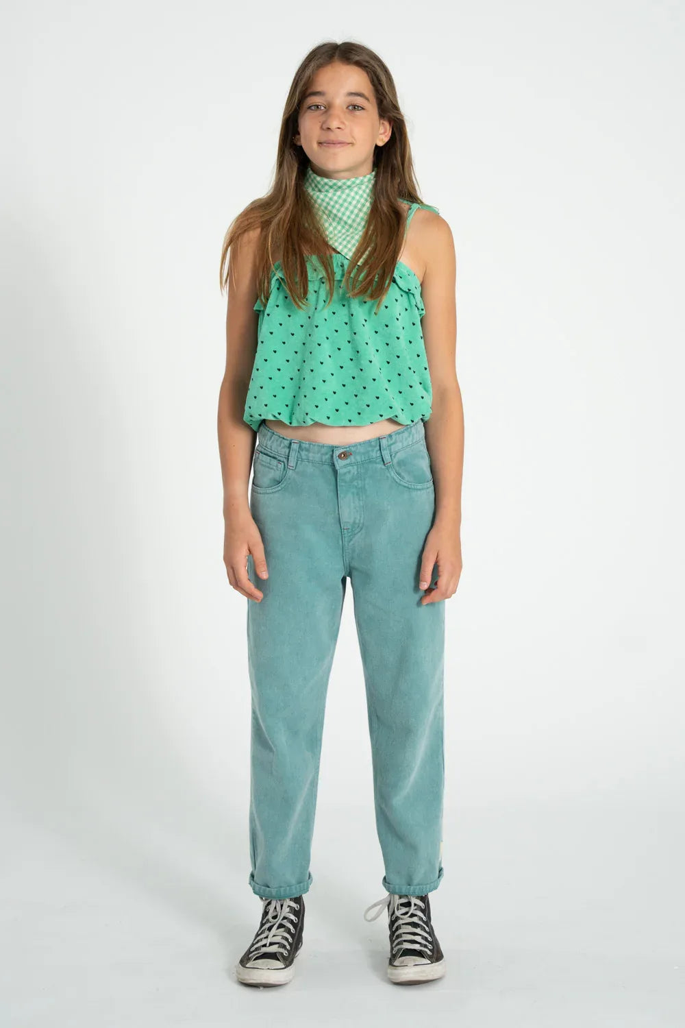Unisex Trousers Washed Green - Piupiuchick