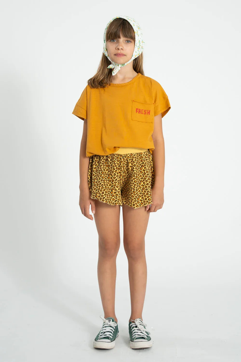 Shorts Mustard Animal Print - Piupiuchick