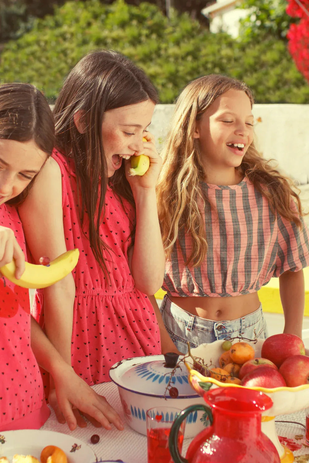 Cropped Blouse With Baloon Sleeves Pink And Green Checkered - KDkes