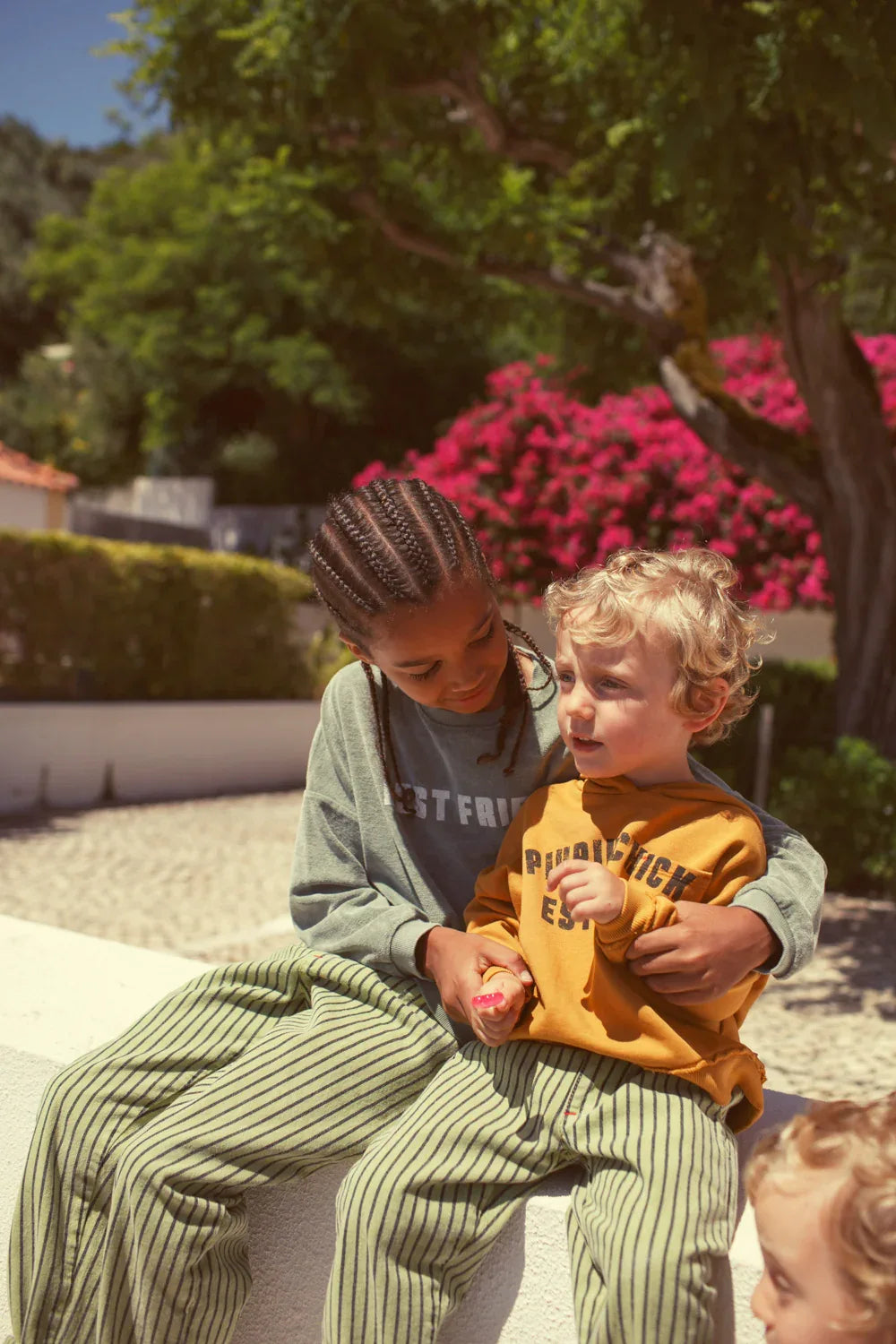 Sweatshirt Washed Green With Best Friend Print - KDkes