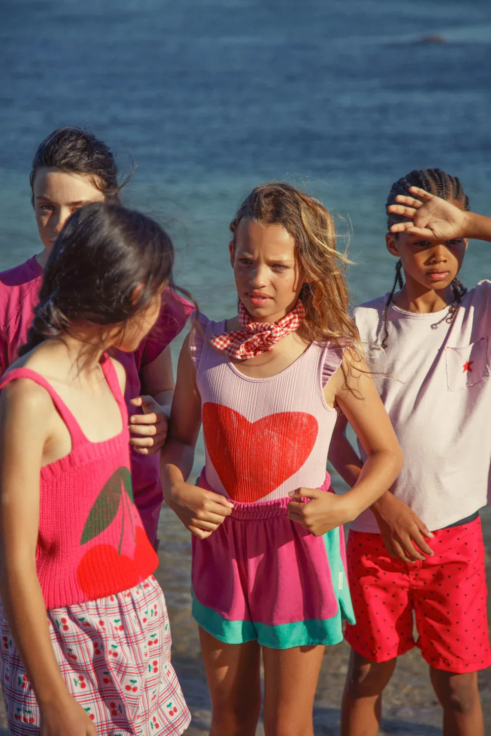 Shorts Fushia And Green - Piupiuchick