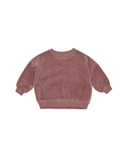 Velours Relaxed Sweatshirt Fig