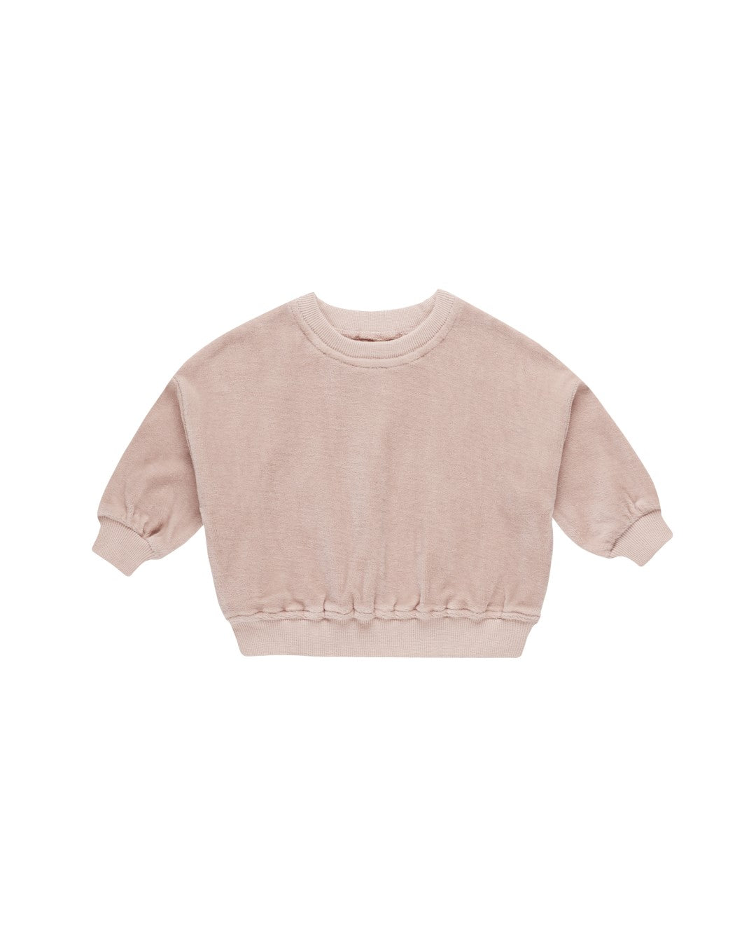 Velours Relaxed Sweatshirt Blush