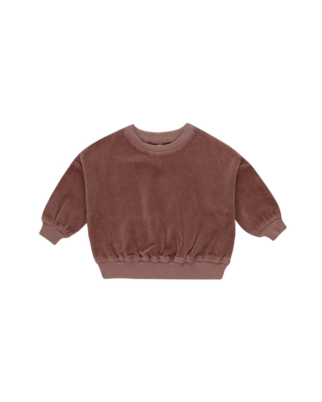 Velours Relaxed Sweatshirt Cranberry