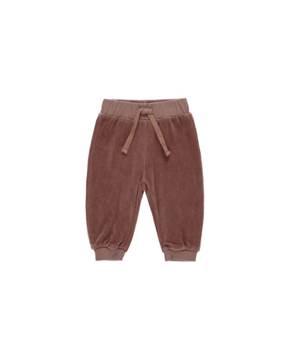 Velours Relaxed Sweatpant Cranberry