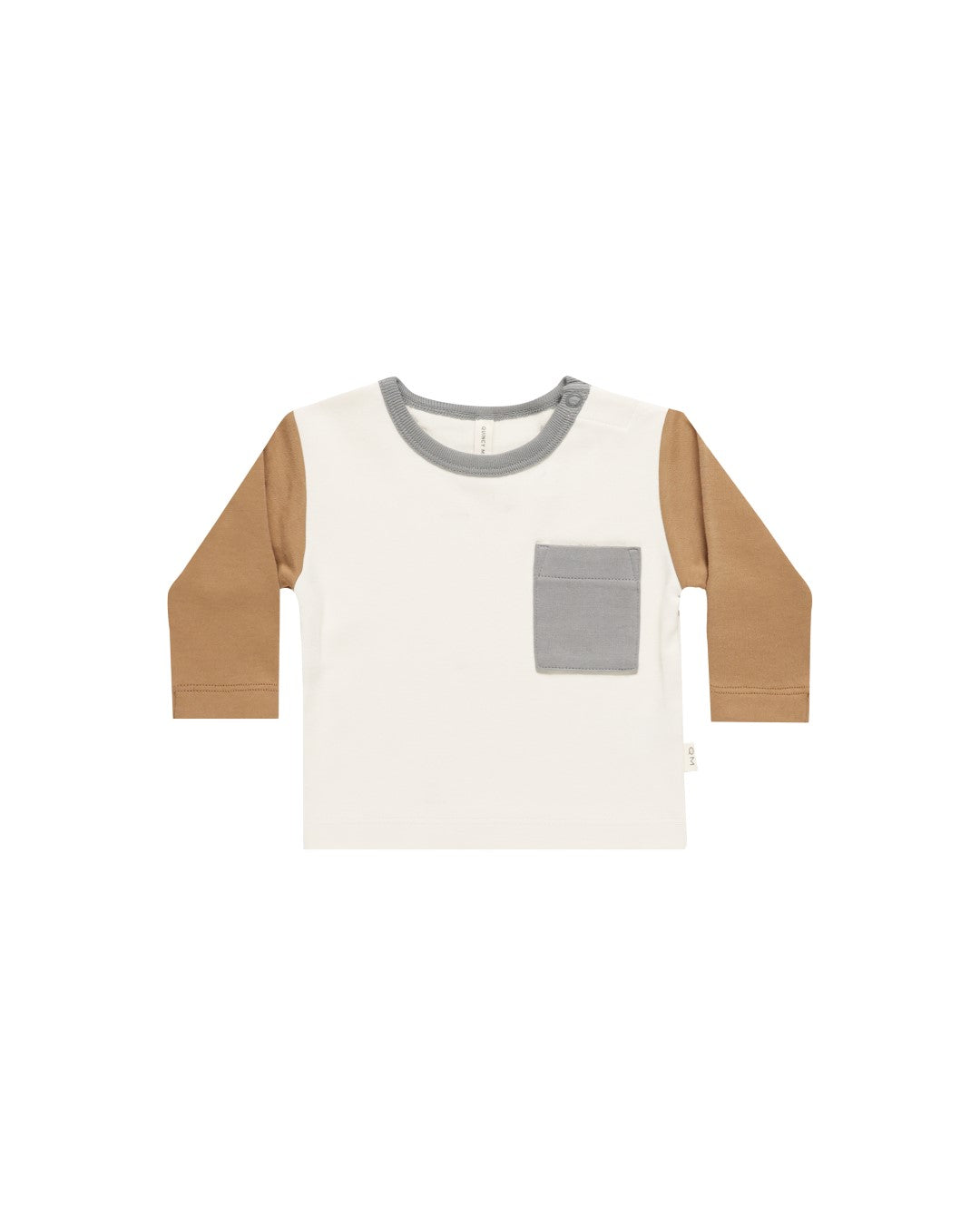 Long Sleeve Pocket Tee Color Block