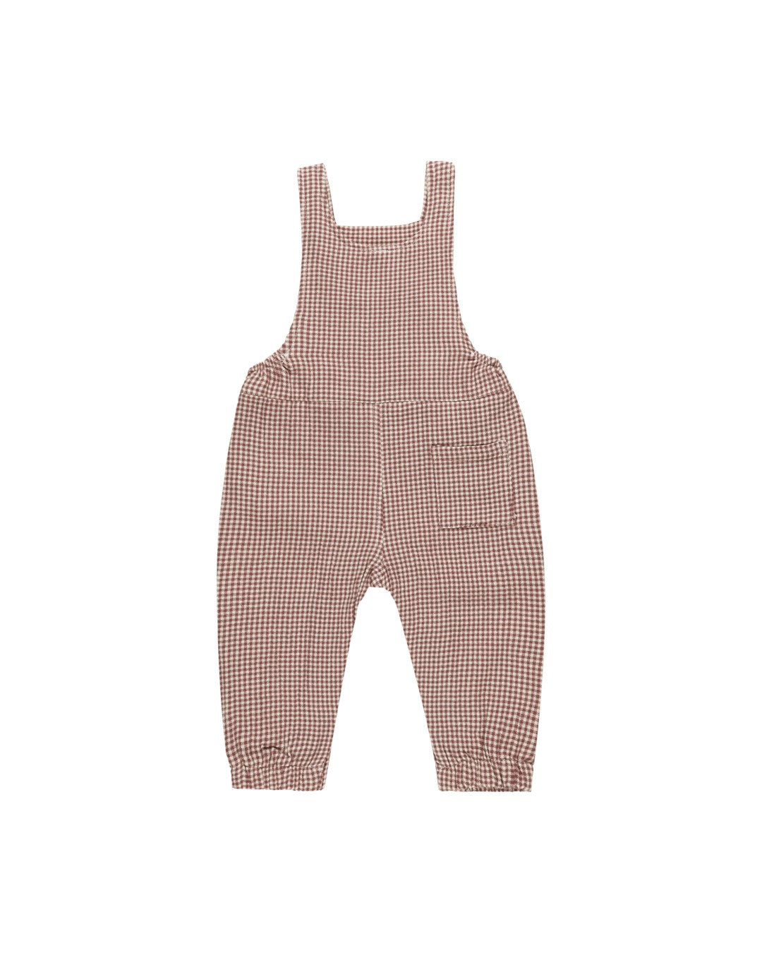 Baby Overall Plum Gingham