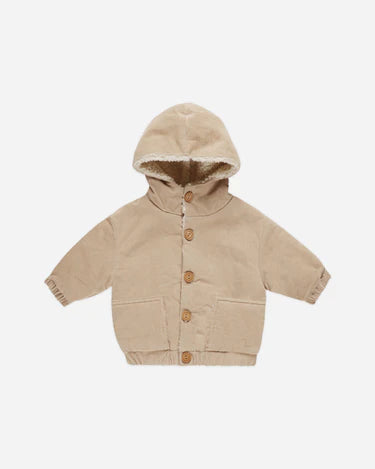 Corduroy Hooded Jacket Latte