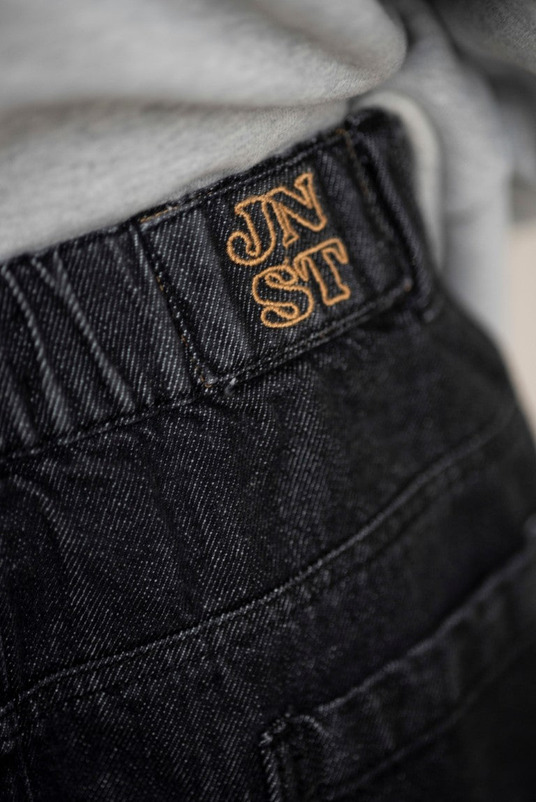 Robin Balloon Denim Pants Vintage Black