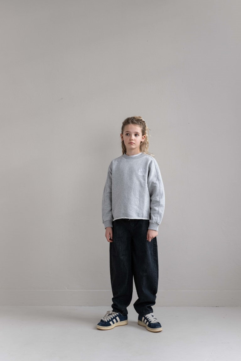 Robin Balloon Denim Pants Vintage Black