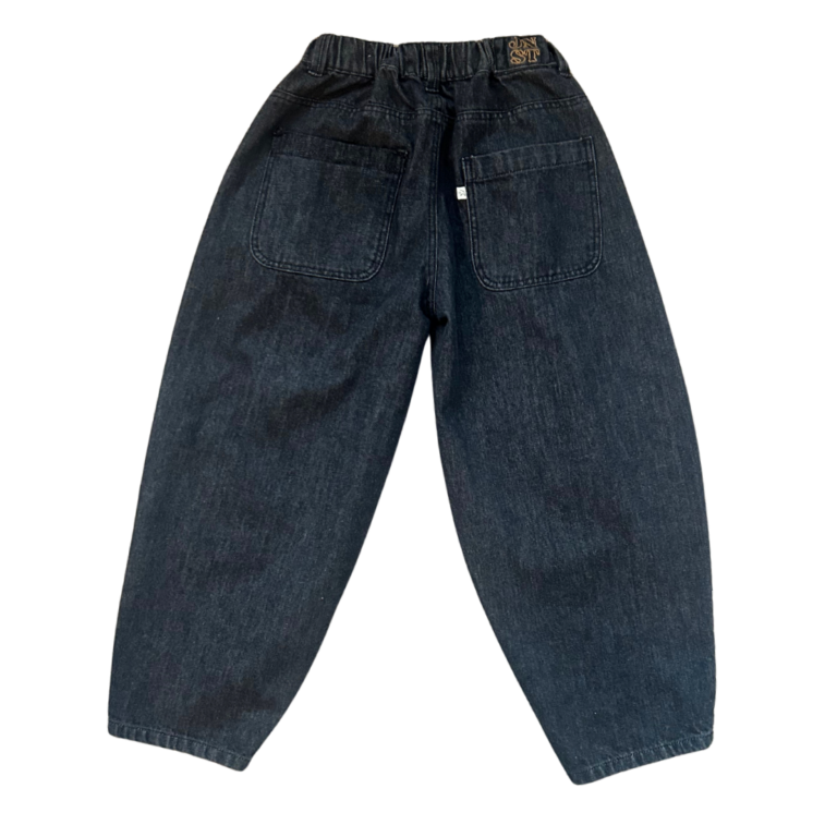 Robin Balloon Denim Pants Vintage Black