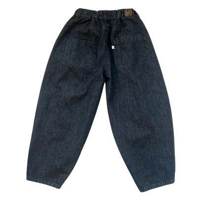 Robin Balloon Denim Pants Vintage Black