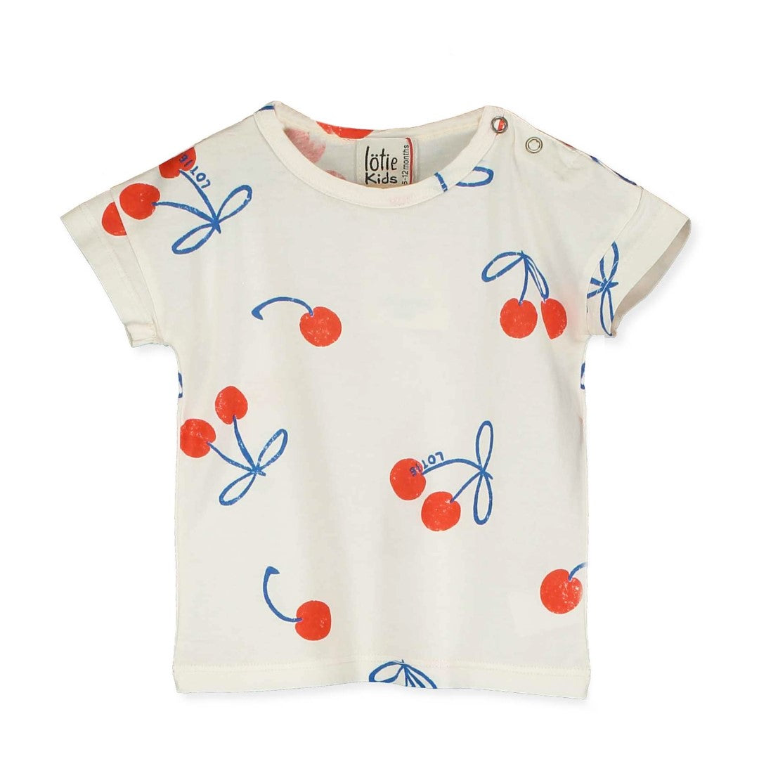 Baby T-shirt Cherries Allover Offwhite