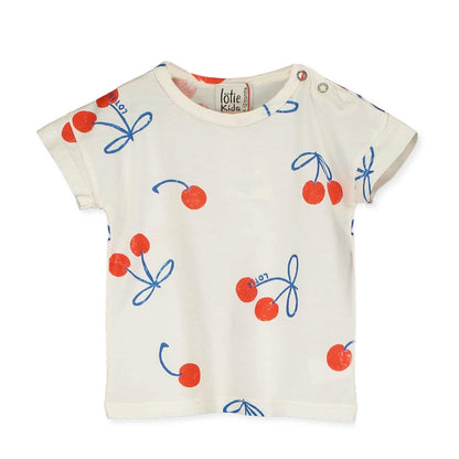 Baby T-shirt Cherries Allover Offwhite