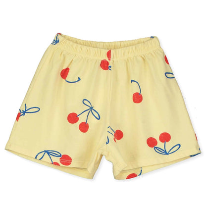Shorts Cherries Allover Sundance Yellow