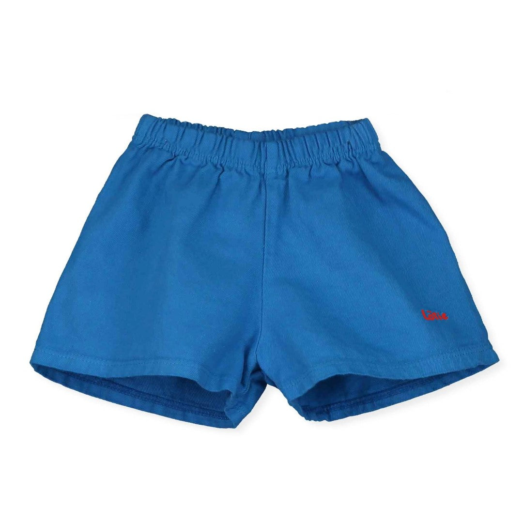 Baby Twill Short Lotie Embroidery Royal Blue
