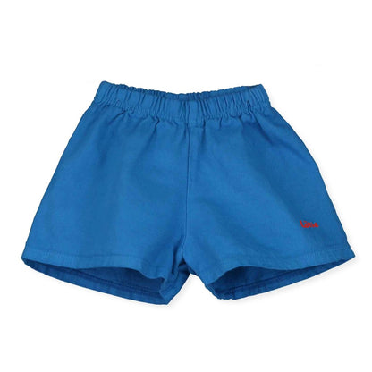 Baby Twill Short Lotie Embroidery Royal Blue
