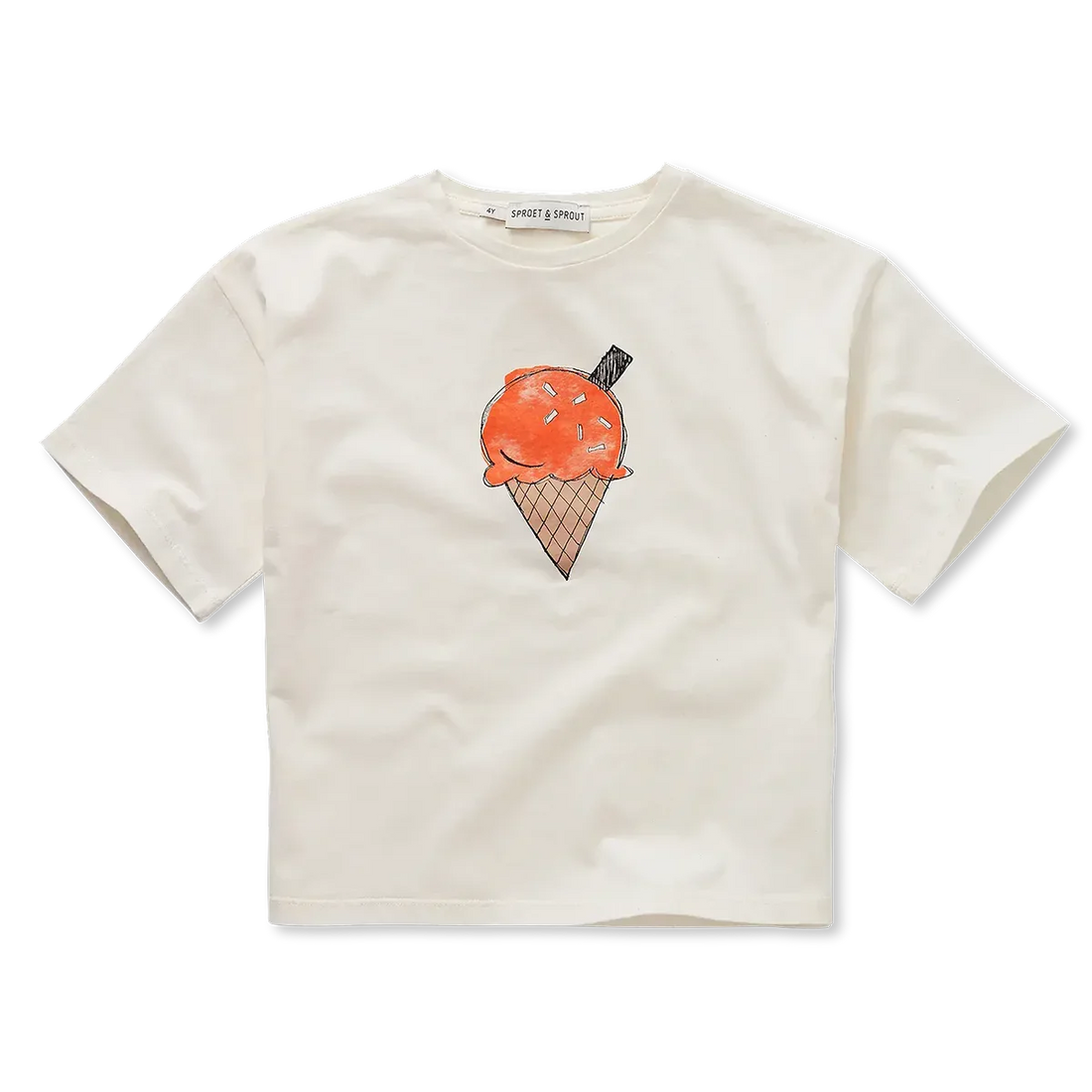 T-shirt Ice Cream Off White - Sproet &amp; Sprout