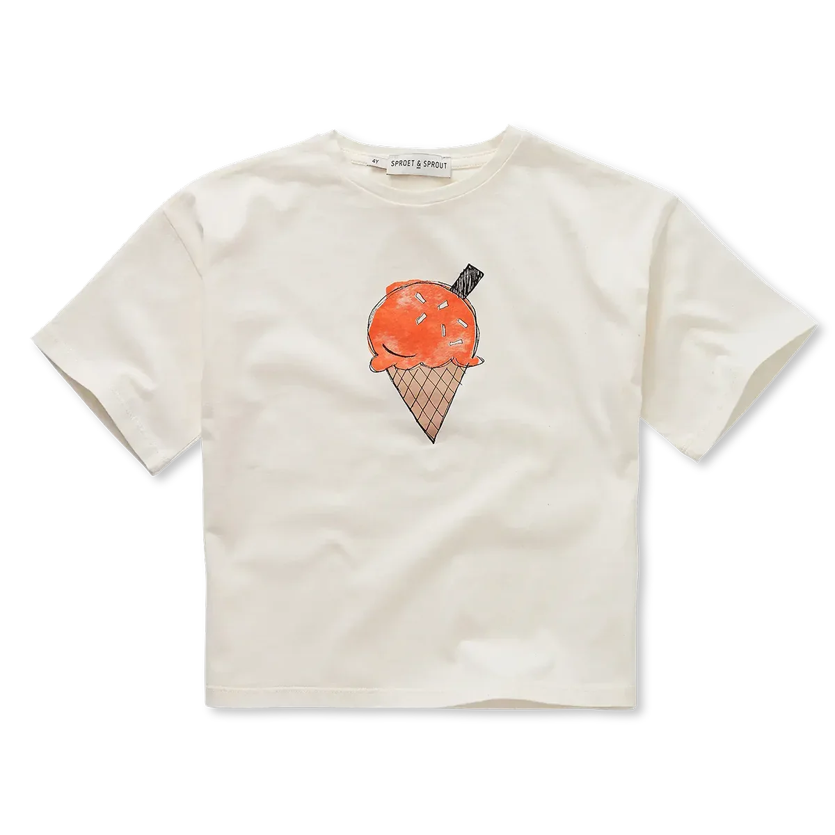 T-shirt Ice Cream Off White - Sproet &amp; Sprout