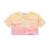 Cropped T-shirt Rainbow Dye Podium Pink - Sproet & Sprout
