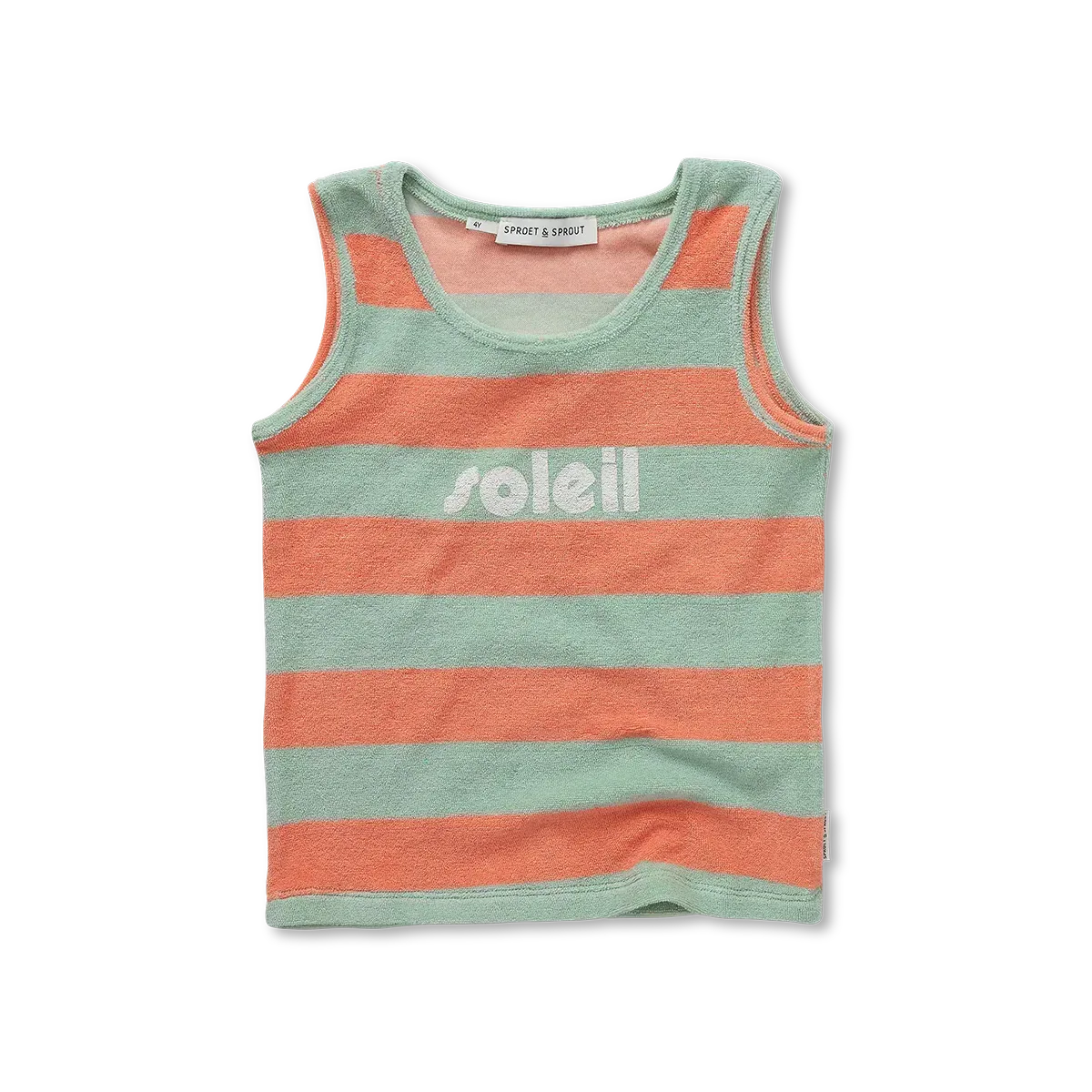 Tanktop Boys Stripes Silt Green - Sproet &amp; Sprout