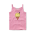 Girls Spaghetti Top Ice Cream Podium Pink - Sproet & Sprout