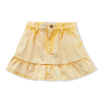 Denim Peplum Skirt Pastel Yellow - Sproet &amp; Sprout