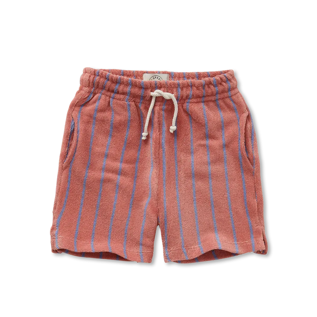 Terry Shorts Small Stripes Rose Dawn - Sproet &amp; Sprout