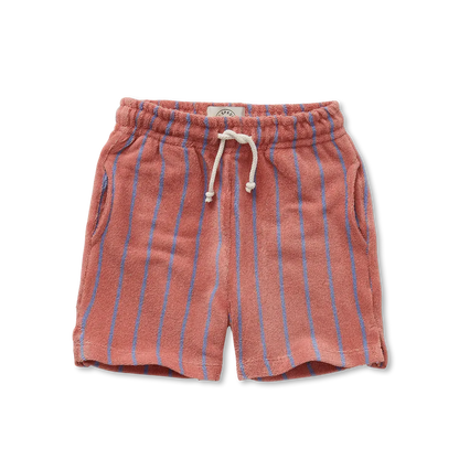 Terry Shorts Small Stripes Rose Dawn - Sproet &amp; Sprout