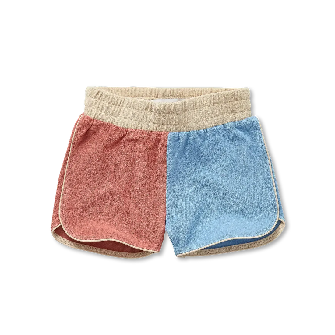Terry Sport Shorts Colourblock Rose Dawn - Sproet &amp; Sprout