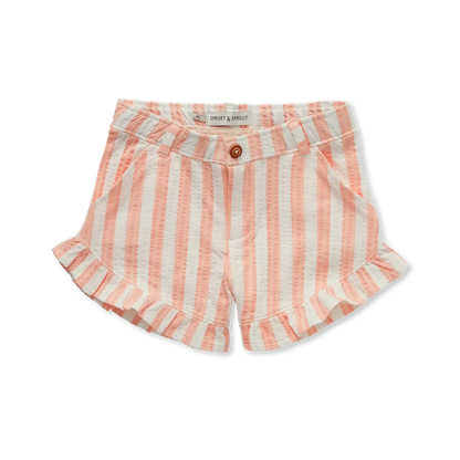 Ruffle Short Small Stripe Off White - Sproet &amp; Sprout