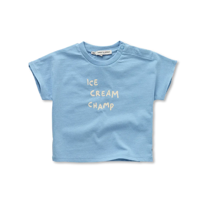 Baby T-shirt Ice Cream Forever Blue - Sproet &amp; Sprout