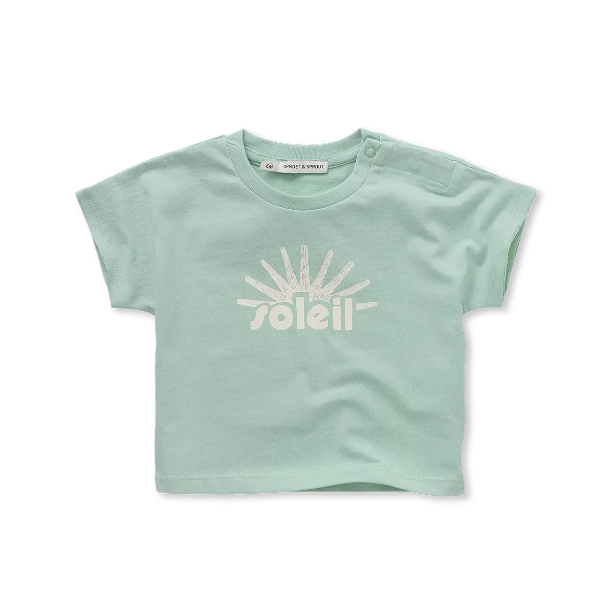 Baby T-shirt Soleil Silt Green - Sproet &amp; Sprout