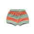 Baby Terry Shorts Stripes Silt Green - Sproet & Sprout