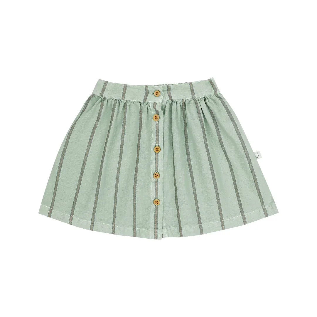 Sasha Skirt Sage Green Stripe - Jenest