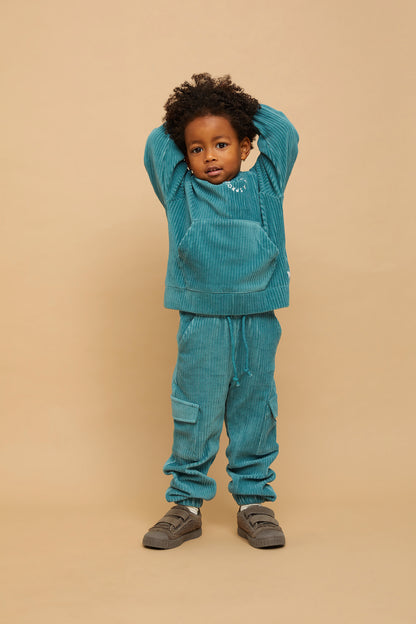 Cargo Sweatpants Rib Shady Green