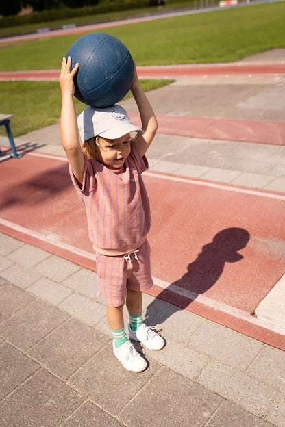 Terry Shorts Small Stripes Rose Dawn - Sproet &amp; Sprout