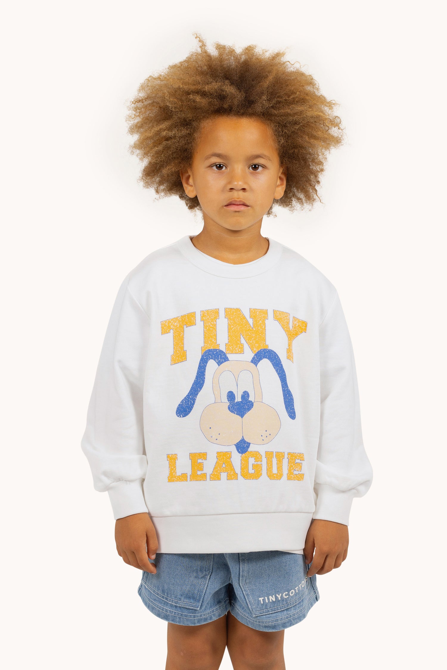 Tiny League Graphic Sweatshirt Off White