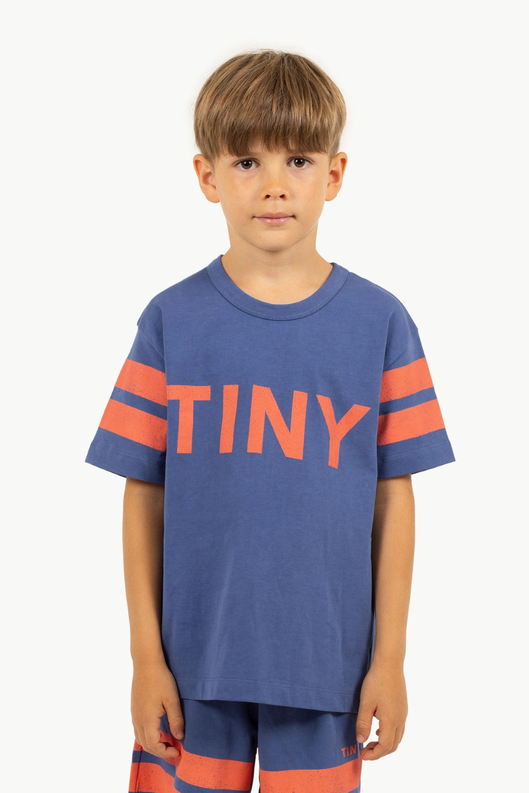 Stripes Logo T-shirt Dusty Blue